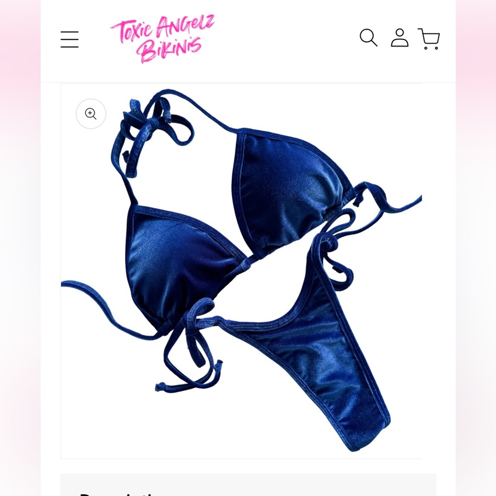 Toxic Angelz Velvet Bikini Posing suit